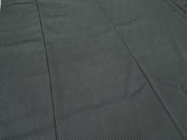 平和屋着物○男性 江戸小紋 角通し 黒地 正絹 逸品 CABA8382ut