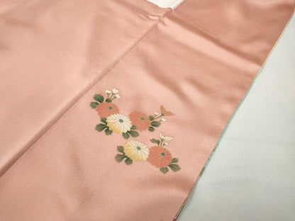 平和屋着物●訪問着 草花文 暈し染め 金彩 正絹 逸品 CABA8384ut