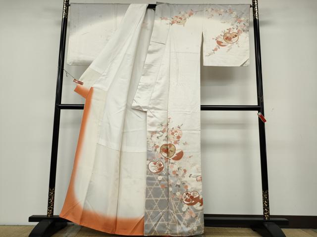 平和屋着物○十日町老舗ブランド 吉澤友禅 吾妻徳穂 訪問着 駒刺繍