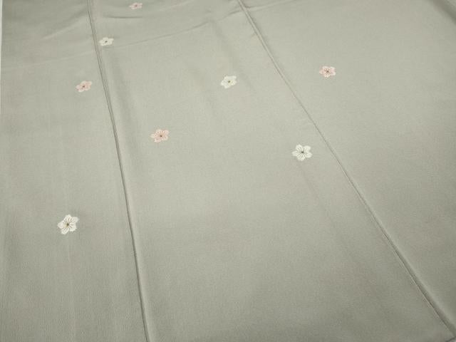 平和屋着物●訪問着　総刺繍　舞桜　金糸　正絹　逸品　CABA8399ut 平和屋着物○訪問着 総刺繍 舞桜 金糸 正絹 逸品 CABA8399ut