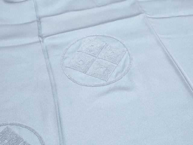 平和屋着物▼中国三大刺繍　相良刺繍　総刺繍　訪問着　吉祥丸文　浅縹色　正絹　逸品　CABA8401th