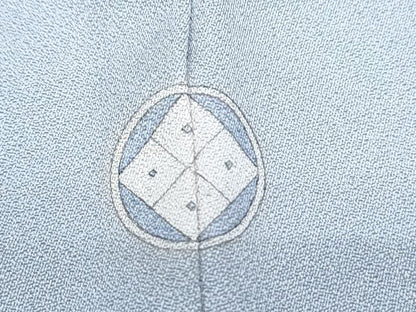 平和屋着物▼中国三大刺繍　相良刺繍　総刺繍　訪問着　吉祥丸文　浅縹色　正絹　逸品　CABA8401th