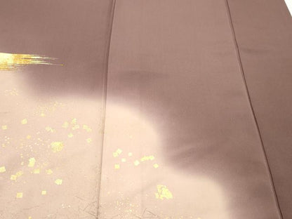 平和屋着物▼訪問着　駒刺繍　吉祥文　暈し染め　金銀彩　正絹　逸品　CABA8402th