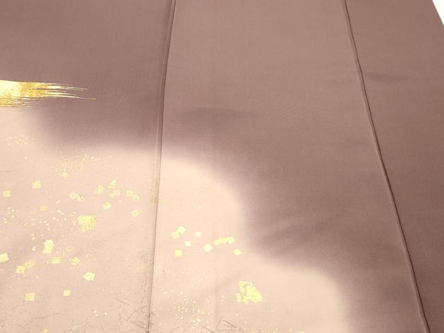 平和屋着物▼訪問着　駒刺繍　吉祥文　暈し染め　金銀彩　正絹　逸品　CABA8402th