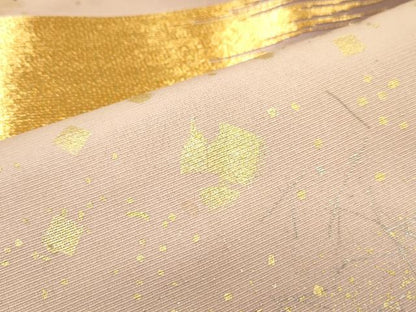 平和屋着物▼訪問着　駒刺繍　吉祥文　暈し染め　金銀彩　正絹　逸品　CABA8402th
