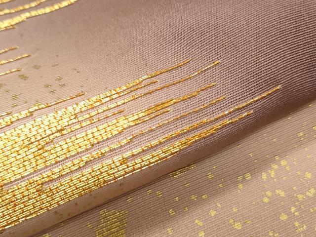 平和屋着物▼訪問着　駒刺繍　吉祥文　暈し染め　金銀彩　正絹　逸品　CABA8402th