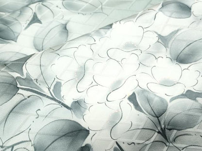 平和屋着物▼訪問着　手描き　紫陽花　暈し染め　正絹　逸品　CABA8406th