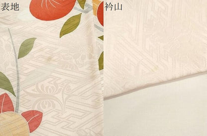 平和屋着物●豪華振袖　刺繍　枝橘　正絹　逸品　CABA8513th