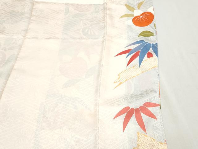 平和屋着物●豪華振袖　刺繍　枝橘　正絹　逸品　CABA8513th