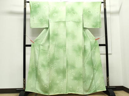 平和屋着物▼上質な小紋　吉祥地紋　暈し染め　正絹　逸品　CABA8646th