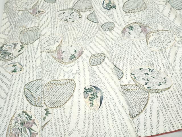 平和屋着物▼上質な小紋　貝合わせ文　金彩　正絹　逸品　CABA8687th