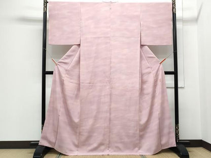 平和屋着物▼上質な小紋　作家物　霞文　暈し染め　正絹　逸品　CABA8704th