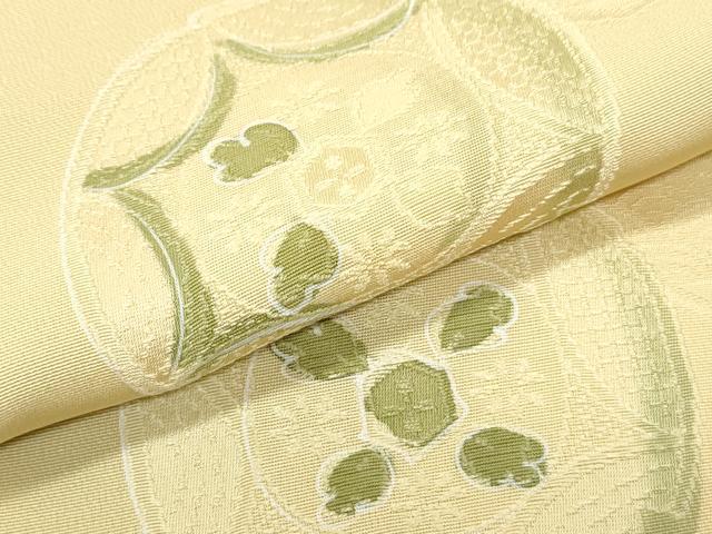 平和屋着物▼上質な小紋　地紋起こし　絵皿飛鳥文　暈し染め　正絹　逸品　CABA8793th
