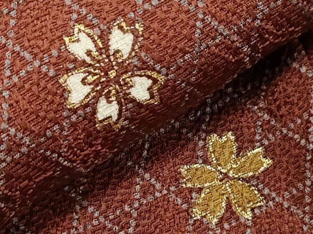 平和屋着物●訪問着 籬舞桜文 暈し染め 金彩 まるやま扱い 正絹 逸品 CABA8847dy