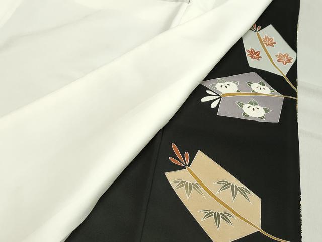 平和屋着物●豪華黒留袖 作家物 駒刺繍 松葉宝尽くし文 金彩 三越扱い 正絹 逸品 CABA8859dy