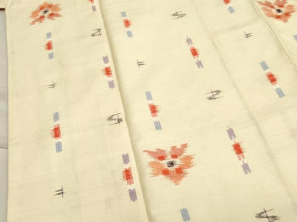 平和屋着物●上質な紬　吉祥文　正絹　逸品　CABA8863dy