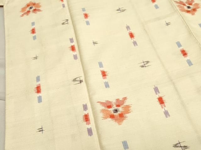 平和屋着物●上質な紬　吉祥文　正絹　逸品　CABA8863dy