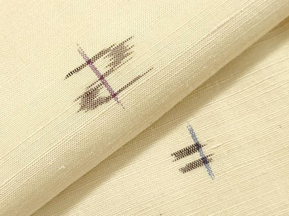 平和屋着物●上質な紬　吉祥文　正絹　逸品　CABA8863dy