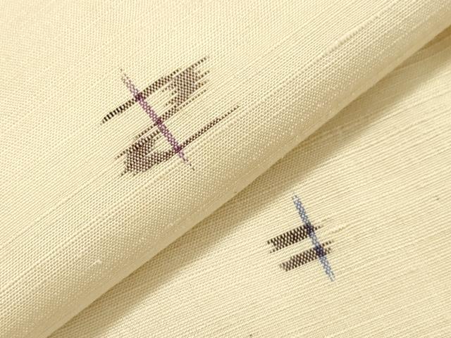 平和屋着物●上質な紬　吉祥文　正絹　逸品　CABA8863dy