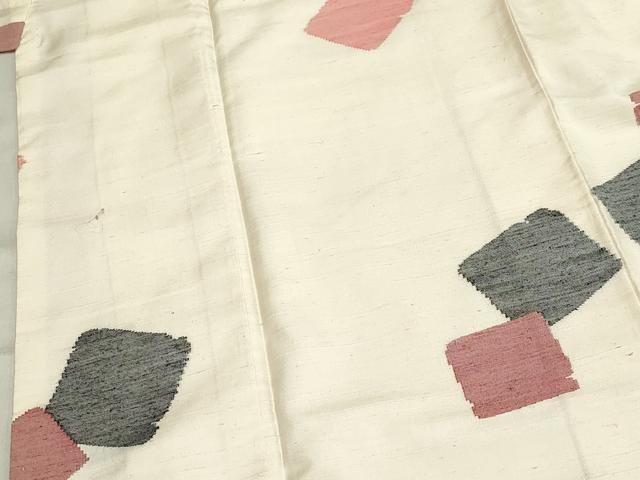 平和屋着物●上質な紬　破れ色紙重ね文　正絹　逸品　CABA8873dy
