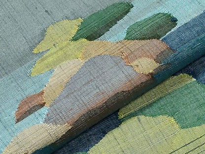 平和屋着物●訪問着　作家物　能州紬　風景文　ますいわ屋扱い　正絹　逸品　CABA8874dy