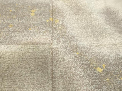 平和屋着物●訪問着 紬地 箔散らし文 金彩 ますいわ屋扱い 正絹 逸品 CABA8876dy