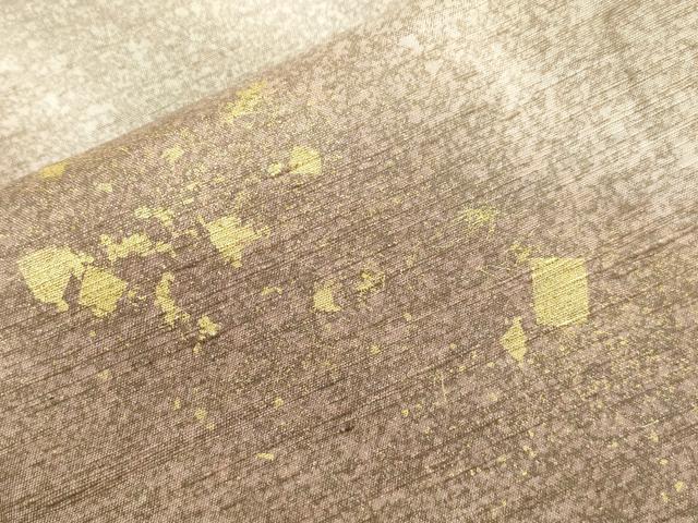 平和屋着物●訪問着 紬地 箔散らし文 金彩 ますいわ屋扱い 正絹 逸品 CABA8876dy