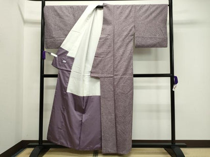 平和屋着物●上質な紬　水晶染　霞文  　正絹　逸品　未使用　CABA8880dy