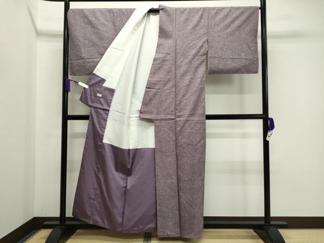 平和屋着物●上質な紬　水晶染　霞文  　正絹　逸品　未使用　CABA8880dy
