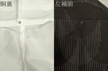 平和屋着物●上質な紬 吉祥文 正絹 逸品 CABA8881dy