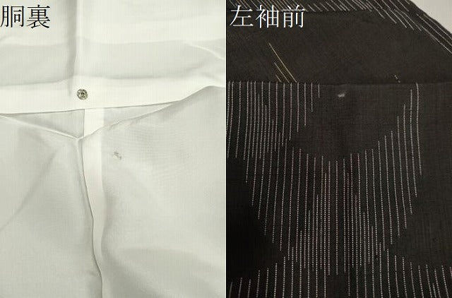 平和屋着物●上質な紬 吉祥文 正絹 逸品 CABA8881dy