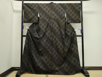 平和屋着物●上質な紬 吉祥文 正絹 逸品 CABA8881dy