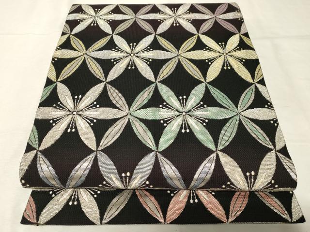 平和屋着物◎六通柄袋帯 舞花文 金銀糸 正絹 逸品 AAAW5651ou