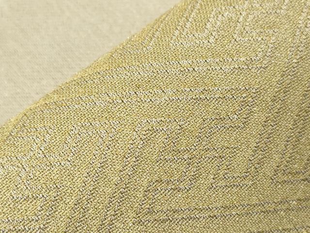 平和屋着物○太鼓柄袋帯 雪輪 月兎 金糸 正絹 逸品 CABA9136dy