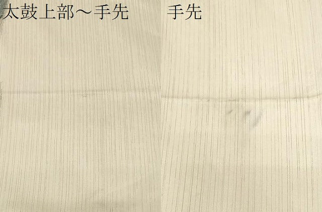 平和屋着物○手織綴れ 山鹿清華 太鼓柄袋帯 すくい織 花鳥絵皿