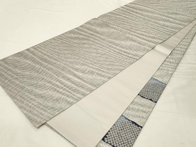 平和屋着物○太鼓柄袋帯 藍楽趣 灰汁発酵達本藍染 瓦