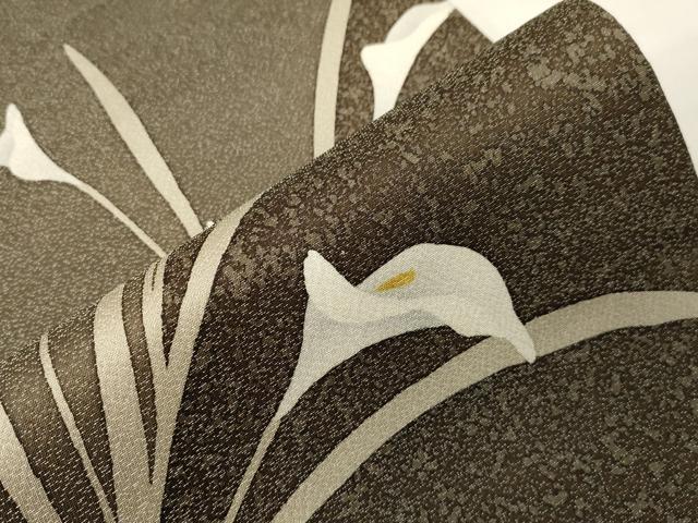 平和屋着物○太鼓柄袋帯 作家物 カラー 銀通し地 正絹 逸品 CABA9146dy