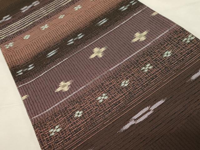 平和屋着物○両面 全通柄袋帯 花兎 荒磯 名物裂 金糸 やまと