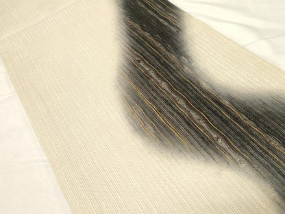 平和屋着物▽スリーシーズン 春夏秋 六通柄袋帯 櫛引織 吉祥文 金彩 正絹 逸品 CABA9160dy