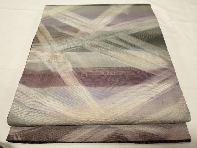 平和屋着物○両面 全通柄 京袋帯 紬地 吉祥文 金彩 正絹