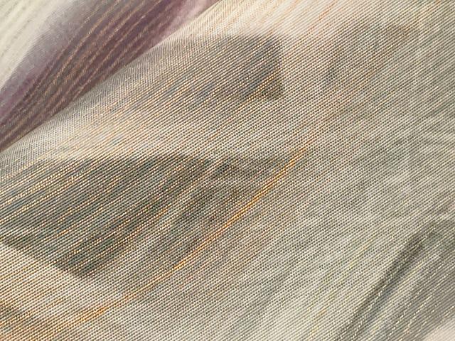 平和屋着物○両面 全通柄 京袋帯 紬地 吉祥文 金彩 正絹