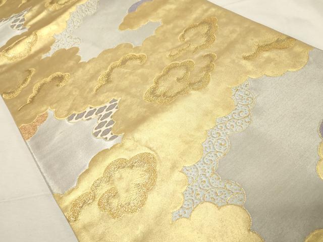 平和屋着物○ジャパンオートクチュール 渡辺雪三郎 六通柄袋帯 雲重ね文