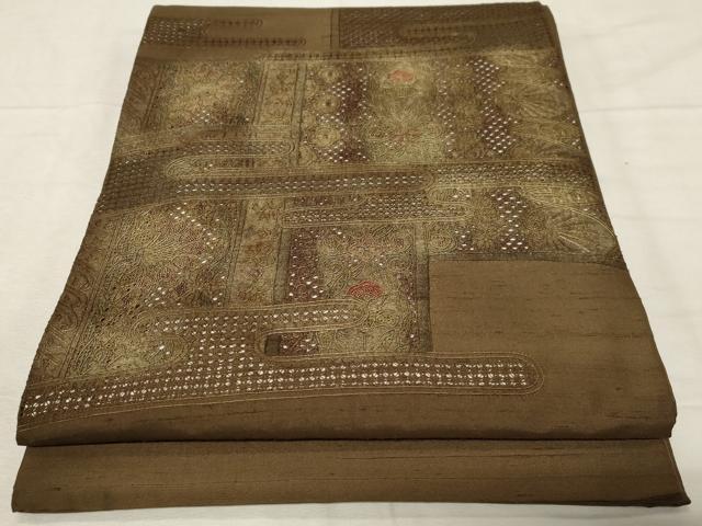 平和屋着物○中国三大刺繍 スワトウ刺繍 相良刺繍 総刺繍 太鼓柄