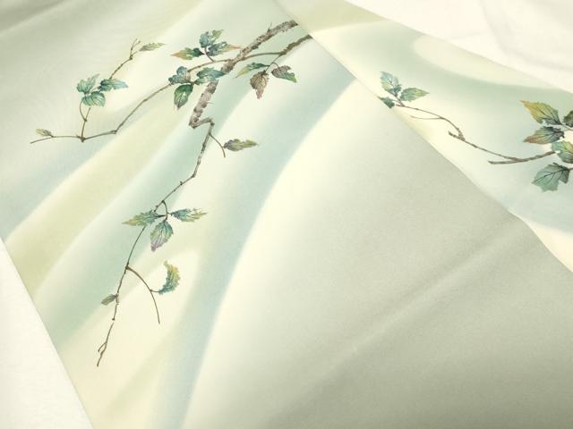 平和屋着物○染織界の匠 村松祥三 塩瀬 九寸名古屋帯 手描き