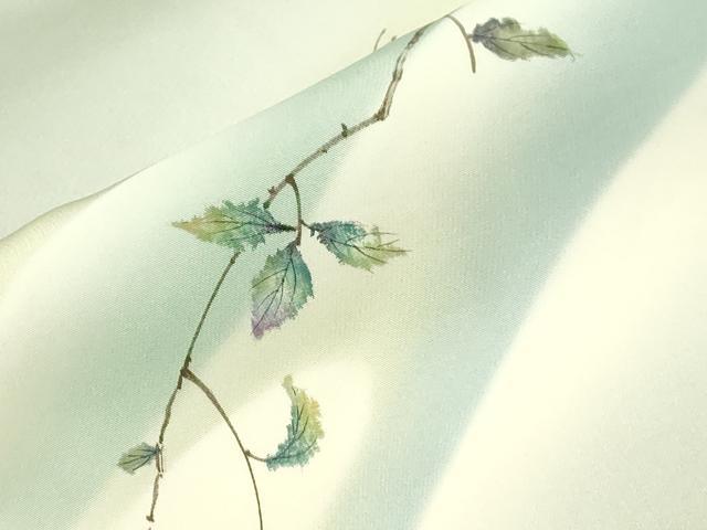 平和屋着物○染織界の匠 村松祥三 塩瀬 九寸名古屋帯 手描き