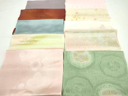 平和屋着物★和装小物　帯揚げ10枚セット　正絹　逸品　CABA9206ju