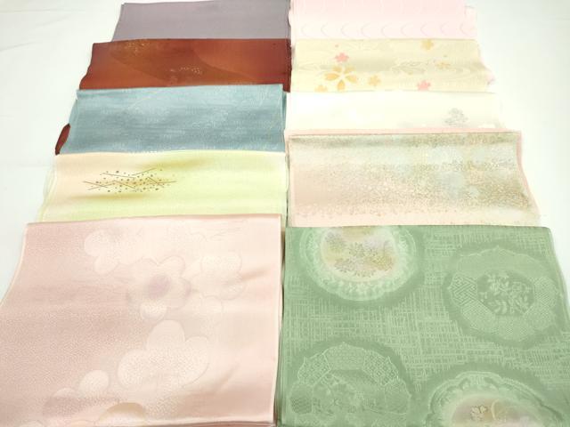 平和屋着物★和装小物　帯揚げ10枚セット　正絹　逸品　CABA9206ju