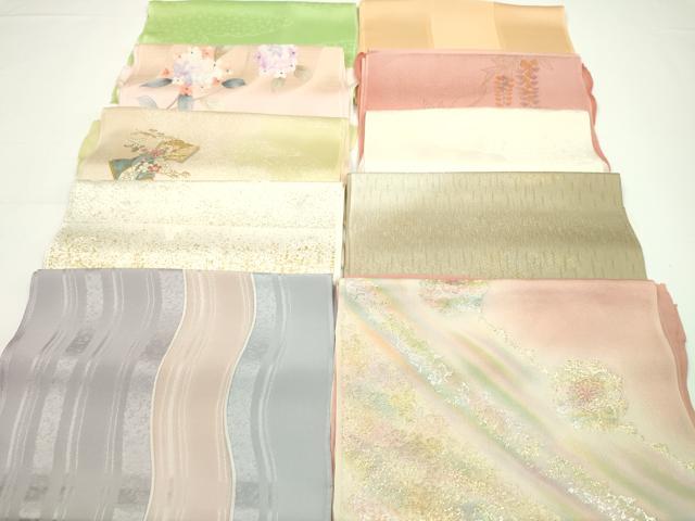 平和屋着物★和装小物　帯揚げ10枚セット　丹後ちりめん　正絹　逸品　CABA9210ju