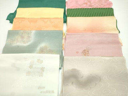 平和屋着物★和装小物　帯揚げ10枚セット　正絹　逸品　CABA9215ju