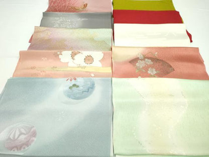 平和屋着物★和装小物　帯揚げ10枚セット　丹後ちりめん　正絹　逸品　CABA9241ju